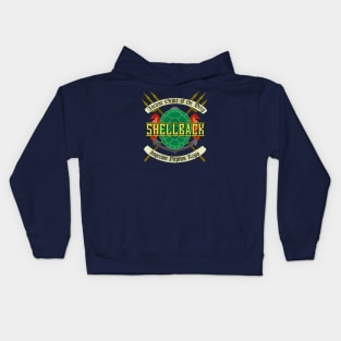 Shellback (front and back) Kids Hoodie